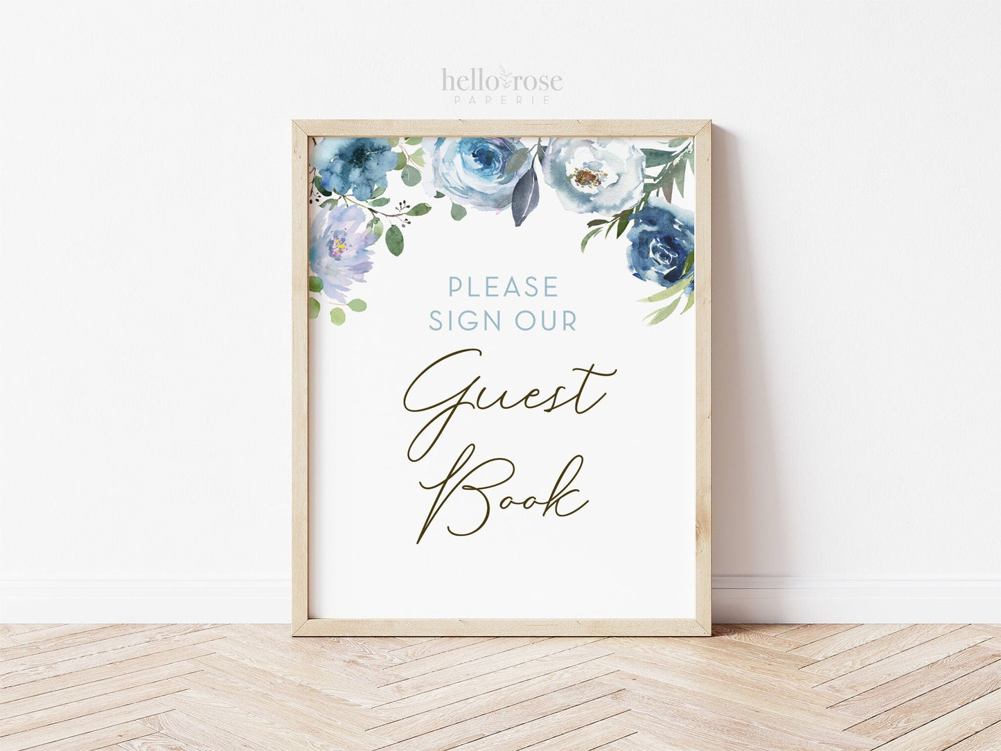 Please Sign Our Guest Book Printable . Floral Watercolor . Baby Shower Wedding Bridal Shower Bachelorette Hens Party . 8x10 Instant Download