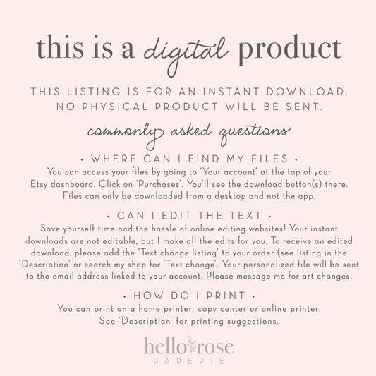 The Ring Hunt Printable Game Sign 8x10 . Floral Roses Watercolor . Bridal Shower Wedding Bachelorette Hens Party . Digital Instant Download