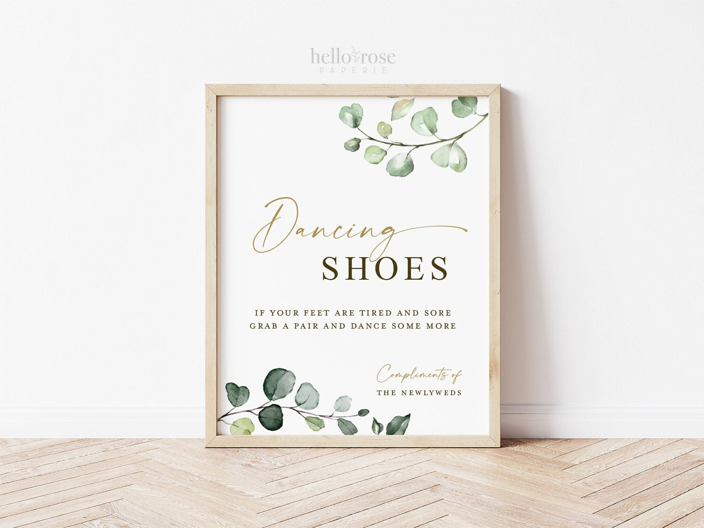 Dancing Shoes for Wedding Guests . Dancing Feet Flip Flop Favors Printable Sign . Wedding Reception Party Decor . 8x10 Download Greenery G2