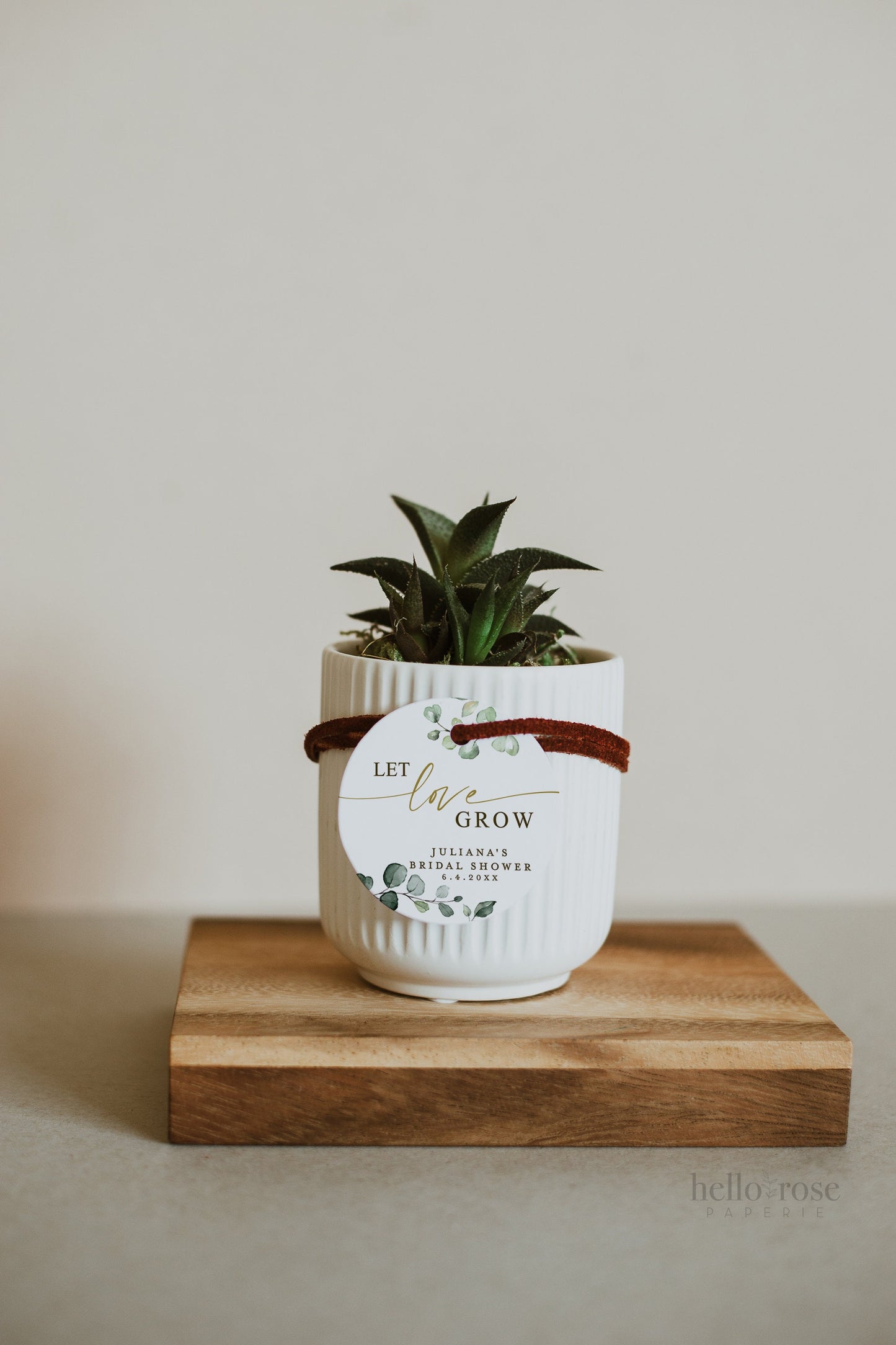 Let Love Grow Please Take a Succulent Sign . Greenery Gold . Bridal Shower Wedding . Editable Printable Template Instant Download Templett