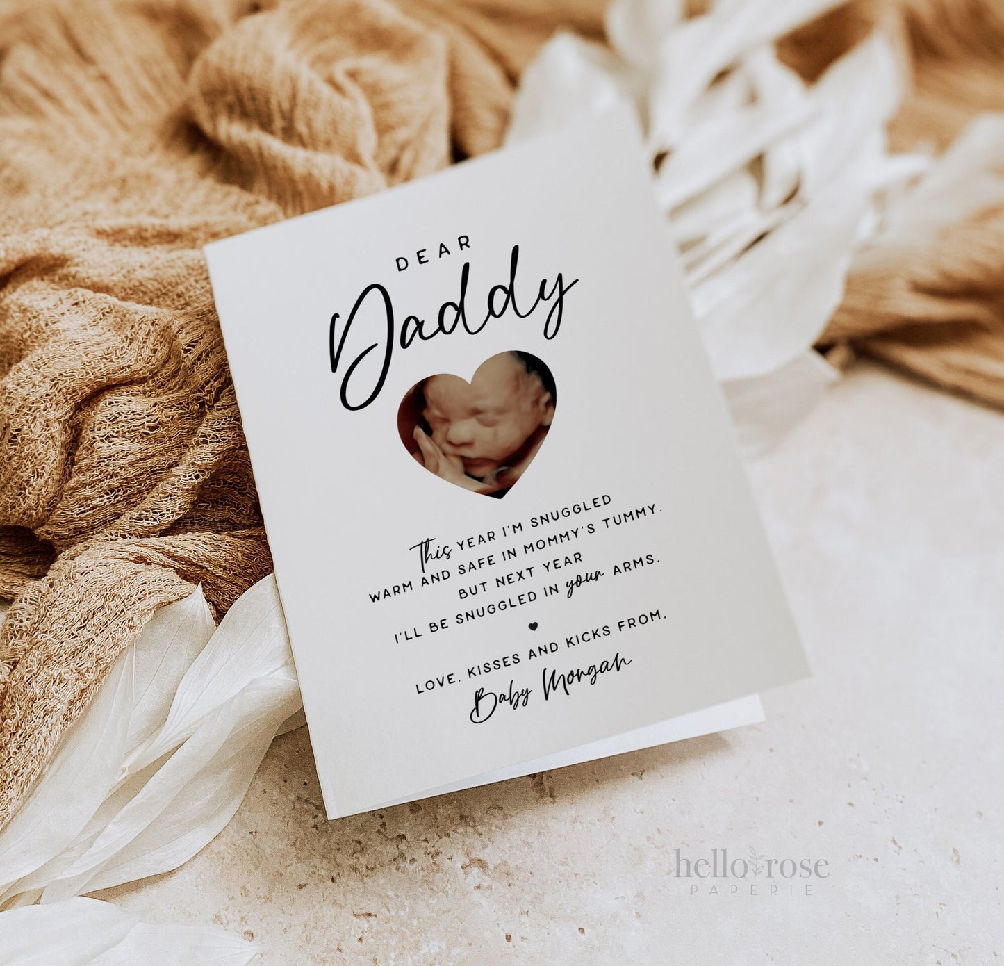 Dear Daddy Printable Gift for Dad . Christmas Valentine's Day Father's Day Birthday Gift for Him . PRINTABLE Editable Template . Templett