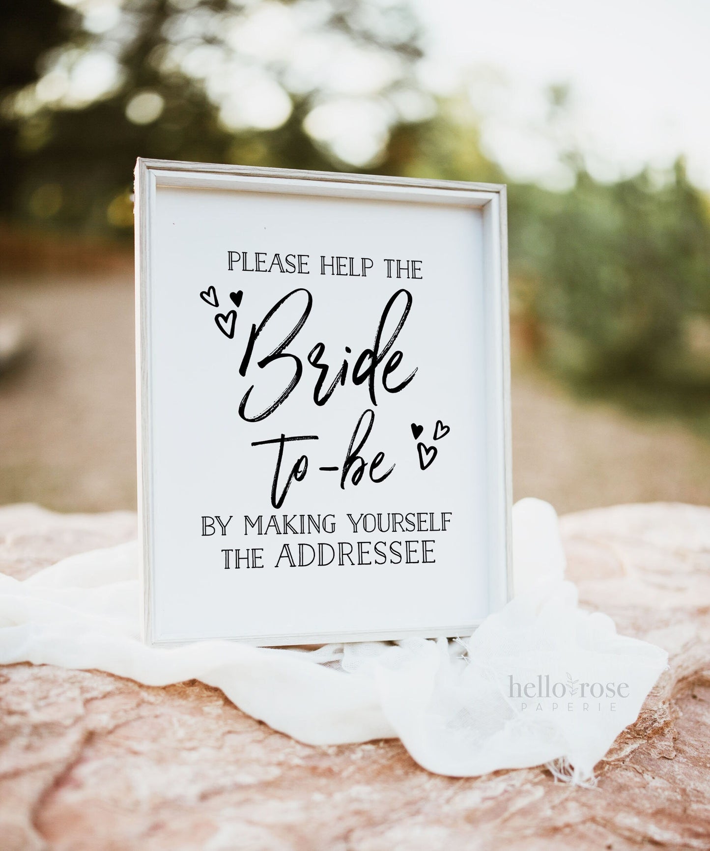 Help the Bride to be Make Yourself the Addressee . Write Your Address Table Sign . Printable Wedding Bridal Shower . Instant Download 8x10