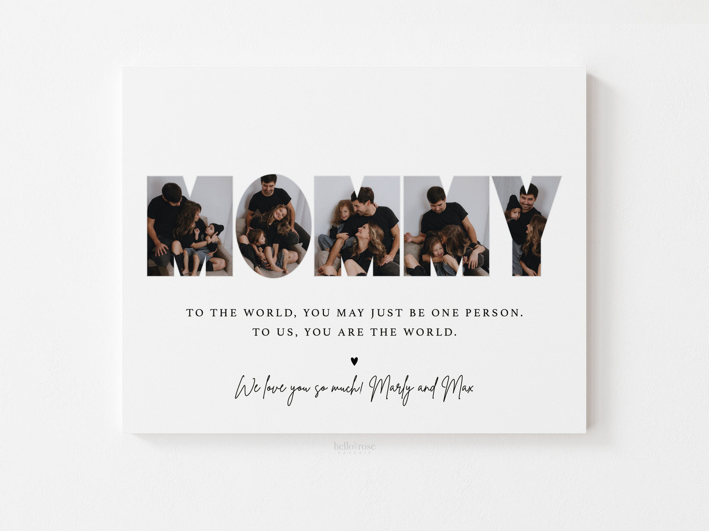 Mothers Day Photo Gift for Mom, Mommy . Personalized Printable Gift from Kids . Gift from Children Husband . DIGITAL DOWNLOAD