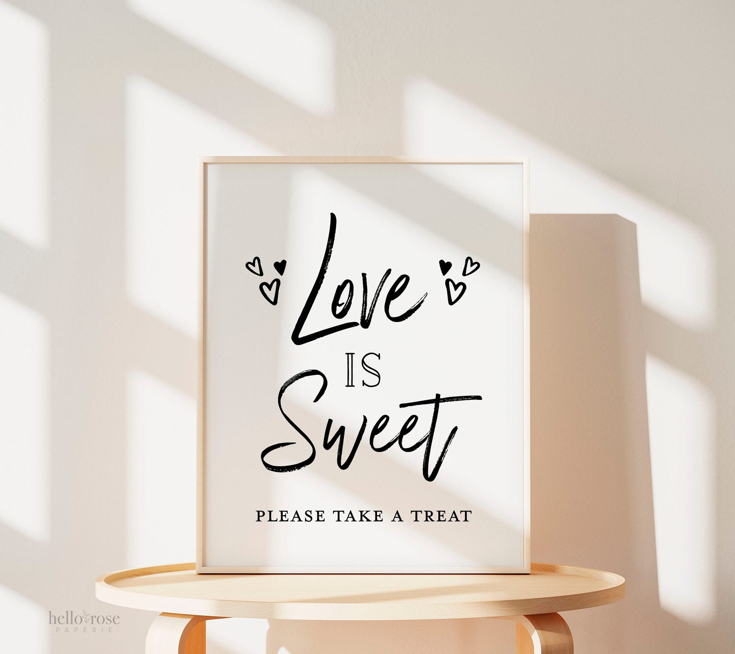 Love is Sweet Take a Treat Favors Sign . Printable Wedding Bridal Shower . Bachelorette Hens Anniversary Party . Instant Download 8x10