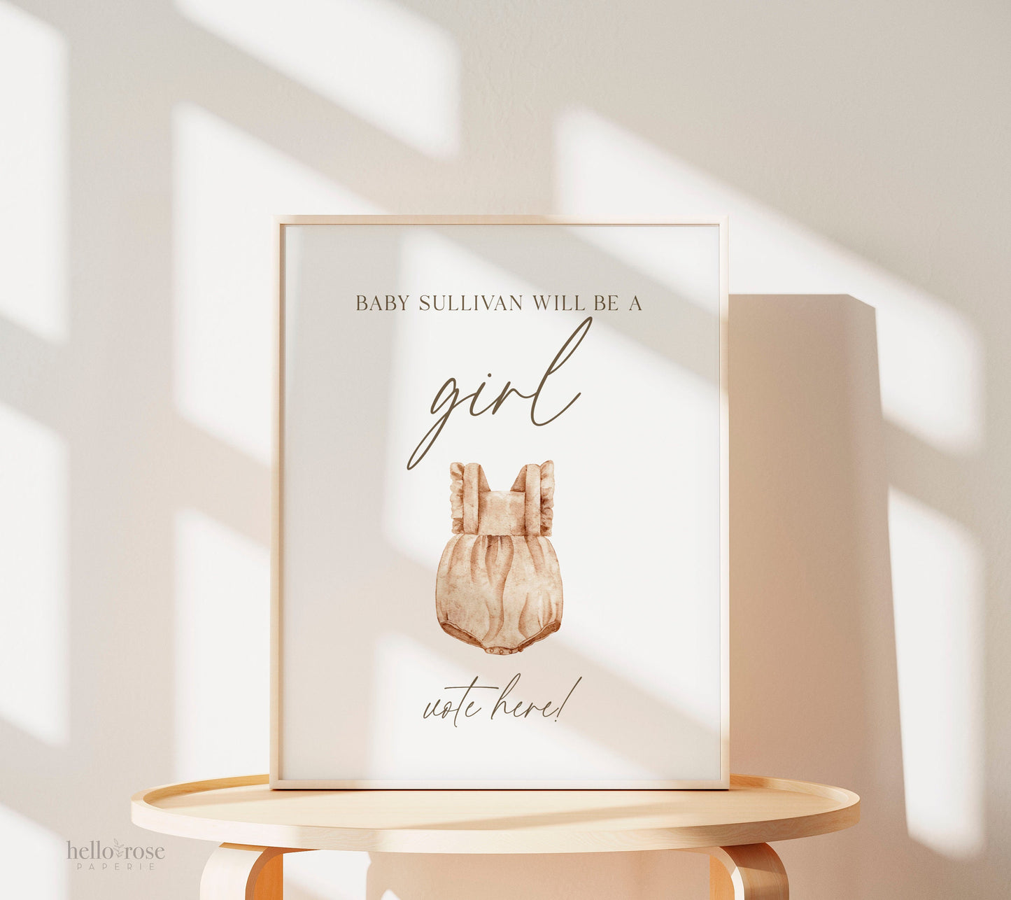 What Will Baby Be Girl and Boy Signs, Team Boy or Girl Vote Here, He or She, Boho Gender Reveal Poster, Template Download TEMPLETT GR2-T