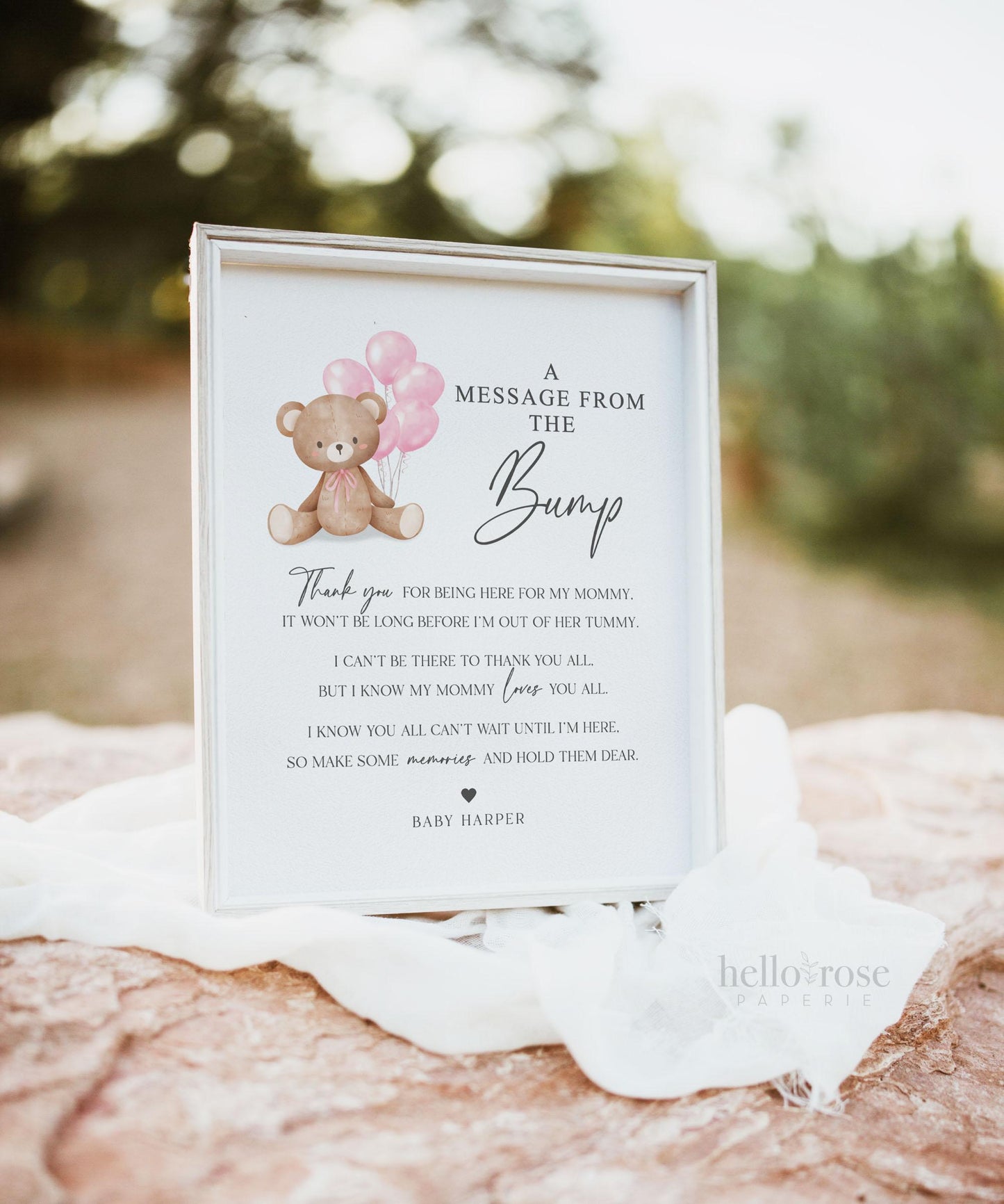 Bear with Balloons Baby Shower Bundle of 60+ Games, Signs, Tags, Labels . Girl Pink . Printable Editable Template Instant Download Templett