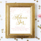 Advice Jar for Mr and Mrs Printable Sign . Bridal Wedding Shower Hens Party . Advice for the Bride . Pink and Gold . Instant Download