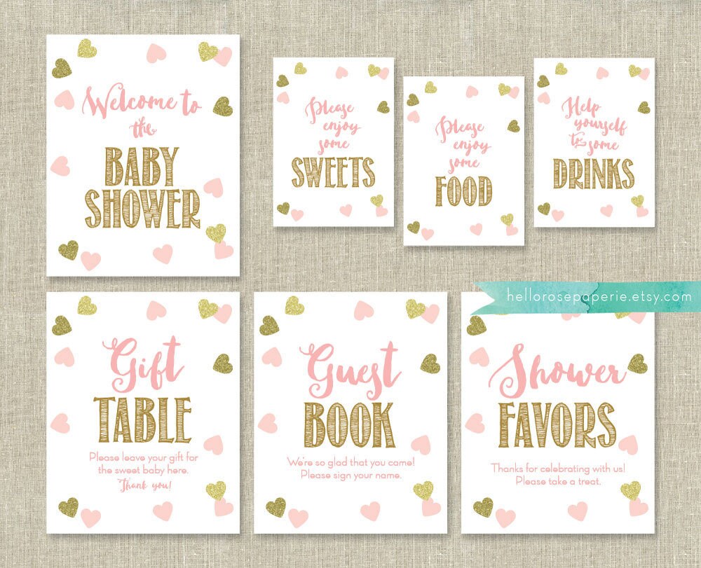 Baby Shower Emoji Pictionary . African American Emoji Pictionary Black Baby Girl Shower Game . Pink Gold Hearts . Printable Instant Download