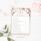 Find the Guest Floral Bridal Shower Game . Printable Icebreaker Game . Hens Party . Rustic Pink Roses Eucalyptus . Instant Download