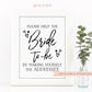 Help the Bride to be Make Yourself the Addressee . Write Your Address Table Sign . Printable Wedding Bridal Shower . Instant Download 8x10