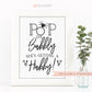 Pop the Bubbly She's Getting a Hubby Sign . Kraft Printable Bridal Shower . Bachelorette Hens Engagement Party . Instant Download 8x10