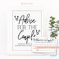 Advice for the Couple Printable Kraft Sign + Cards . Bridal Shower . Wedding Engagement . Hen Do Bachelorette . Words of Advice Mr and Mrs