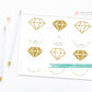 Diamond Ring Wine Glass Drink Tags . Printable Bachelorette Bridal Shower Wedding Bubbly Markers . Gold . Rose Gold . Silver . Pink . Blue