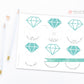 Diamond Ring Wine Glass Drink Tags . Printable Bachelorette Bridal Shower Wedding Bubbly Markers . Gold . Rose Gold . Silver . Pink . Blue