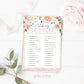 Celebrity Couples Quiz Floral Bridal Shower Printable Game . Bachelorette Hens Party Blush Pink Rose Eucalyptus Greenery . Instant Download