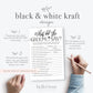 What Did the Groom Say About His Bride . PRINTABLE Bridal Shower Game . Bachelorette . Kraft + Minimalist Black & White . Instant Download