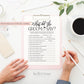 What Did the Groom Say About His Bride . PRINTABLE Bridal Shower Game . Bachelorette . Kraft + Minimalist Black & White . Instant Download