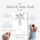 Say Yes to the Dress Printable Bridal Shower Game . Draw the Wedding Dress . Kraft + Black and White . Instant Digital Download