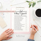 Does the Bride Really Know the Groom Printable Game . Bridal Shower Bachelorette Hens . Kraft + Minimalist Black & White . Instant Download