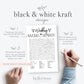 Wedding Word Search Printable Bridal Shower Game . Kraft + Minimalist Black White . Bachelorette Hens Party . Instant Digital Download K3