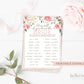 How Well Do You Know the Bride Printable Bridal Shower Game . Bachelorette Party . Blush Pink Roses Greenery Eucalyptus . Instant Download