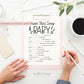 Name That Song Baby Trivia . Printable Baby Shower Game . Boy Girl or Neutral . Kraft + Minimalist Black & White . Instant Download PDF K4