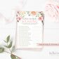 What is the Bride Wearing Floral Bridal Shower Printable Game . Bachelorette Hens Party . Pink Roses Eucalyptus Greenery . Instant Download