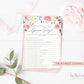 What Did the Groom Say Bridal Shower Game . Bachelorette Hens Party . Blush Pink Roses Floral Greenery . PRINTABLE Instant Download