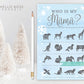 Who is My Mama . Guess My Mommy Baby Shower Game . Baby It's Cold Outside Boy . Blue Silver . Winter Snowflakes . Printable Instant Download