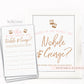 Where in the World Are They Game Sign + Cards . Bride and Groom Photo Game . Bridal Shower . Kraft + Black White . Download Printable