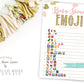 Baby Shower Emoji Pictionary . African American Emoji Pictionary Black Baby Girl Shower Game . Pink Gold Hearts . Printable Instant Download