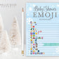 Baby Shower Emoji Pictionary Game . Baby It's Cold Outside Boy . Blue and Silver Winter Wonderland Snowflakes . Printable Instant Download