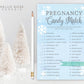 Pregnancy Candy Match . Baby Shower Game . Baby It's Cold Outside Boy . Blue Silver . Winter Snowflakes . Printable Instant Download