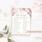 Country Love Songs Bridal Shower Trivia Game . Printable Icebreaker . Hen Bachelorette Party . Pink Rose Eucalyptus . Instant Download