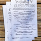 Wedding Guest Libs Printable Funny Wedding Advice Mad Libs Game . Engagement Party . Kraft + Minimalist Black White . Instant Download