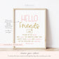 Write Your Address on an Envelope Baby Shower Sign . Boy Girl Neutral . Rustic Kraft + Black & White . Printable 8x10 Instant Download . K4