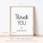 Thank You Please Take One Baby Shower Favors Sign . Boy Girl Neutral . Kraft + Black & White . Printable 8x10 Instant Download . K4