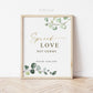 Spread Love Not Germs Please Take One Sign Printable . Wedding Engagement Bridal Shower Bachelorette Hens Party . 8x10 Download Greenery G2