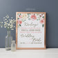 Don't Say Wedding or Bride Pearl Necklace Game Printable . Pink White Floral Greenery . Bridal Shower Wedding Bachelorette Hens Party . 8x10