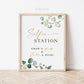 Selfie Station Grab a Prop and Strike a Pose Sign . Greenery + Gold . Wedding Bridal Baby Shower Bachelorette Hens Party . PDF Download G2