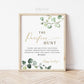 Pacifier Hunt Baby Shower Game Table Sign . Boy Girl Neutral . Greenery and Gold Rustic Boho . Printable 8x10 Instant Digital Download . G2