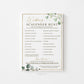 Wedding Photo Scavenger Hunt Personalized Game . Wedding Reception Game with Hashtag . I Spy Camera . Greenery Gold . Printable Download G2