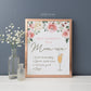 MOMosa Bar Sign Printable . Pink Floral Greenery Watercolor . Baby Shower Bubbly Mimosa Bar Sign . Instant Download 8x10
