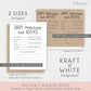 Baby Predictions and Advice Card Baby Shower Game . Advice Card for Parents Keepsake . Kraft + Minimalist Black White . Instant Download K4