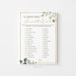 I Love You Around the World Bridal Shower Trivia Game . Greenery and Gold . Hens Bachelorette Party . Printable Instant Download G2