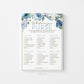 Whats in Your Purse Bridal Shower Game Printable . Blue Floral Roses Eucalyptus Rustic . Hens Bachelorette Party . Instant Download