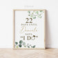 Days Until She Says I Do Personalized Countdown Sign . Bridal Shower Bachelorette Hens Party. Greenery and Gold . Printable Download G2
