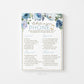 Whats on Your Phone Bridal Shower Game Printable . Blue Floral Roses Eucalyptus Rustic . Hens Bachelorette Party . Instant Download