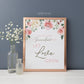 Let Love Grow Please Take a Succulent Favor Sign 8x10 . Floral Watercolor . Baby Bridal Shower Wedding Bachelorette Hens Party . Download