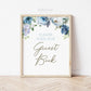 Please Sign Our Guest Book Printable . Floral Watercolor . Baby Shower Wedding Bridal Shower Bachelorette Hens Party . 8x10 Instant Download